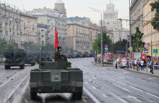 Russia WWII Victory Parade Rehearsal