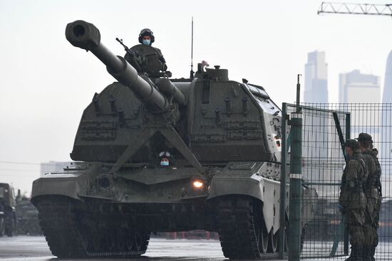 Russia WWII Victory Parade Rehearsal