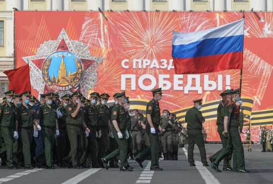 Russia WWII Victory Parade Rehearsal