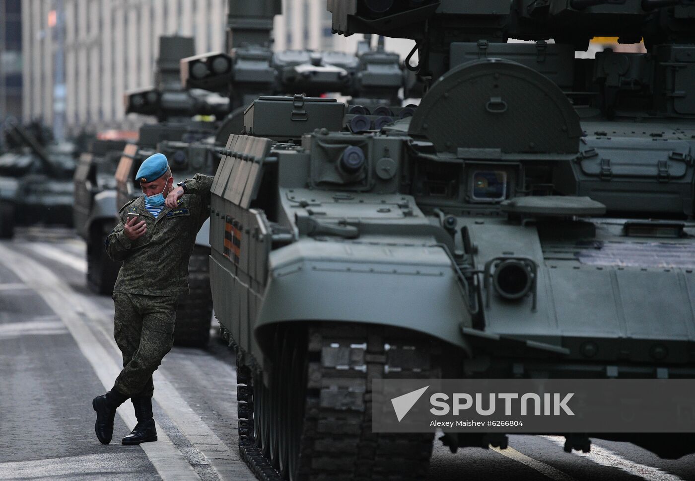 Russia WWII Victory Parade Rehearsal