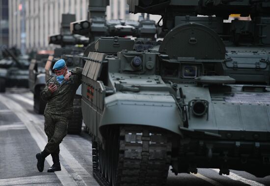 Russia WWII Victory Parade Rehearsal