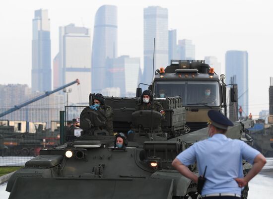 Russia WWII Victory Parade Rehearsal