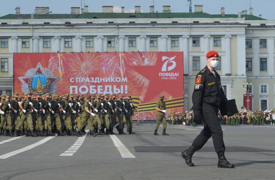 Russia WWII Victory Parade Rehearsal