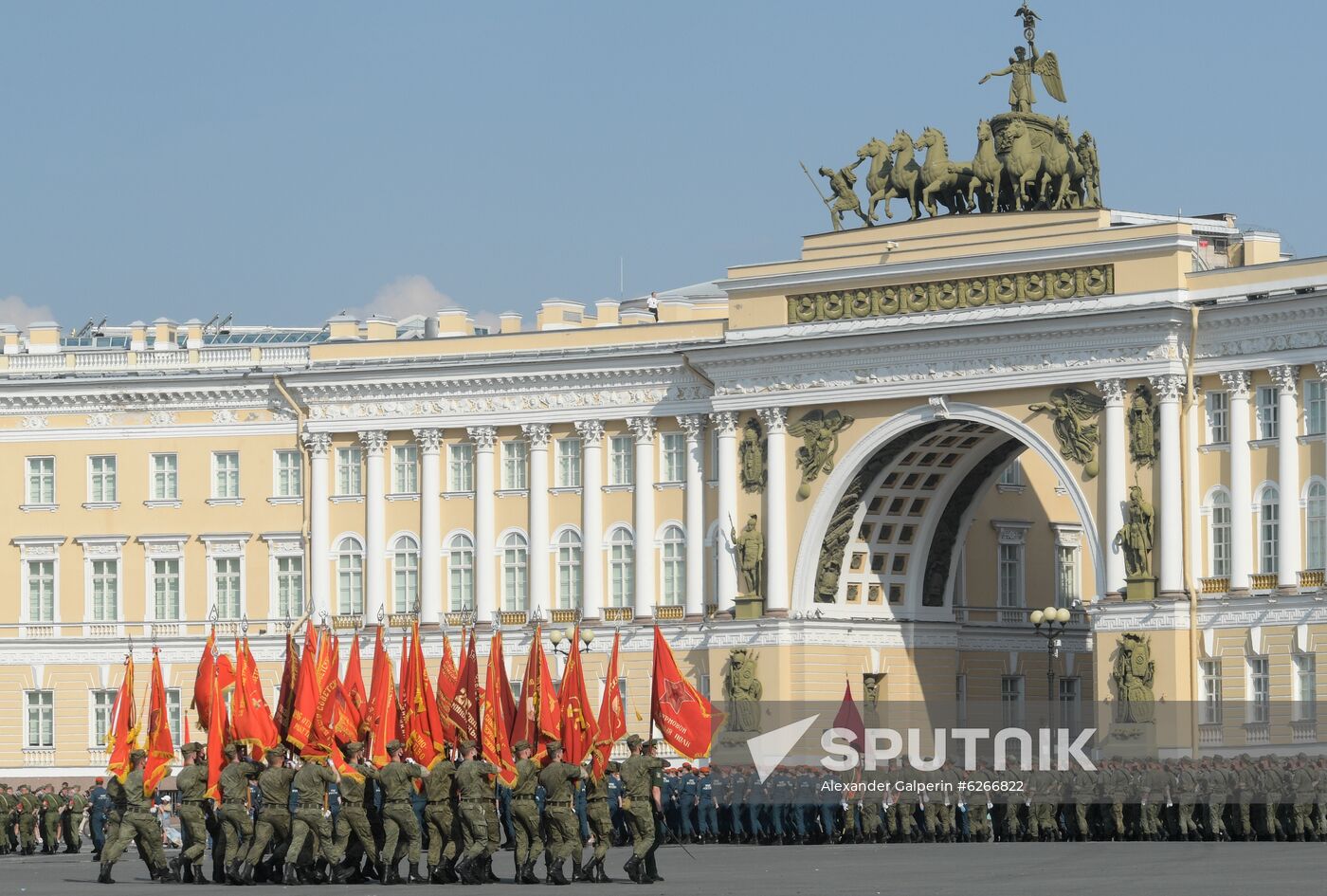 Russia WWII Victory Parade Rehearsal