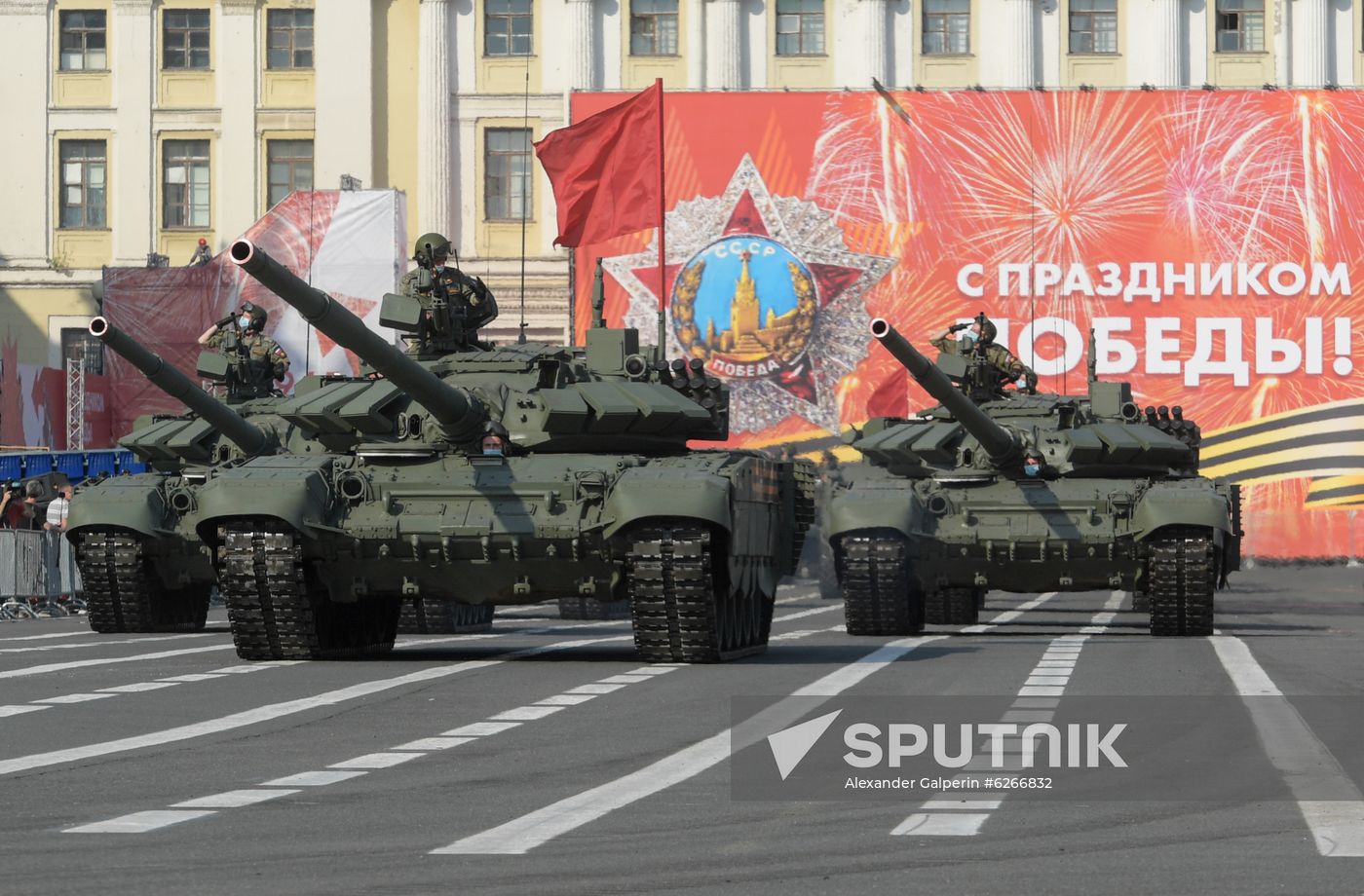 Russia WWII Victory Parade Rehearsal