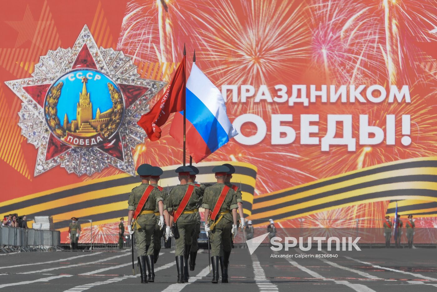 Russia WWII Victory Parade Rehearsal