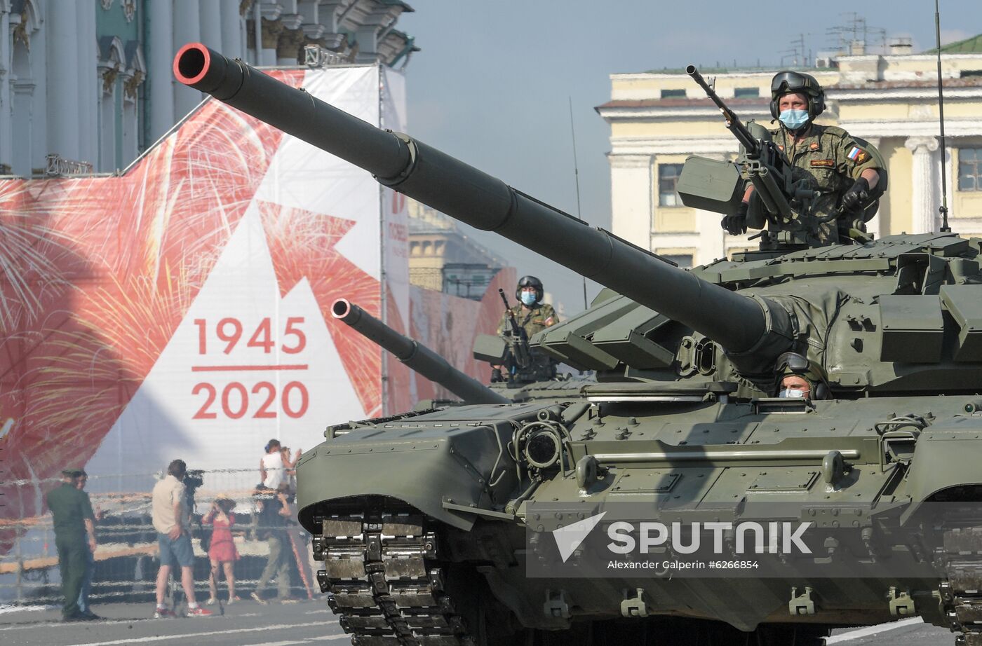 Russia WWII Victory Parade Rehearsal