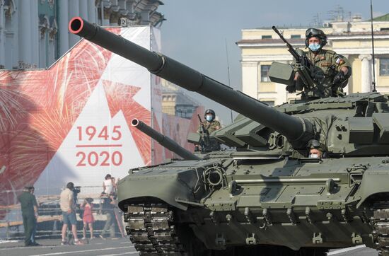 Russia WWII Victory Parade Rehearsal