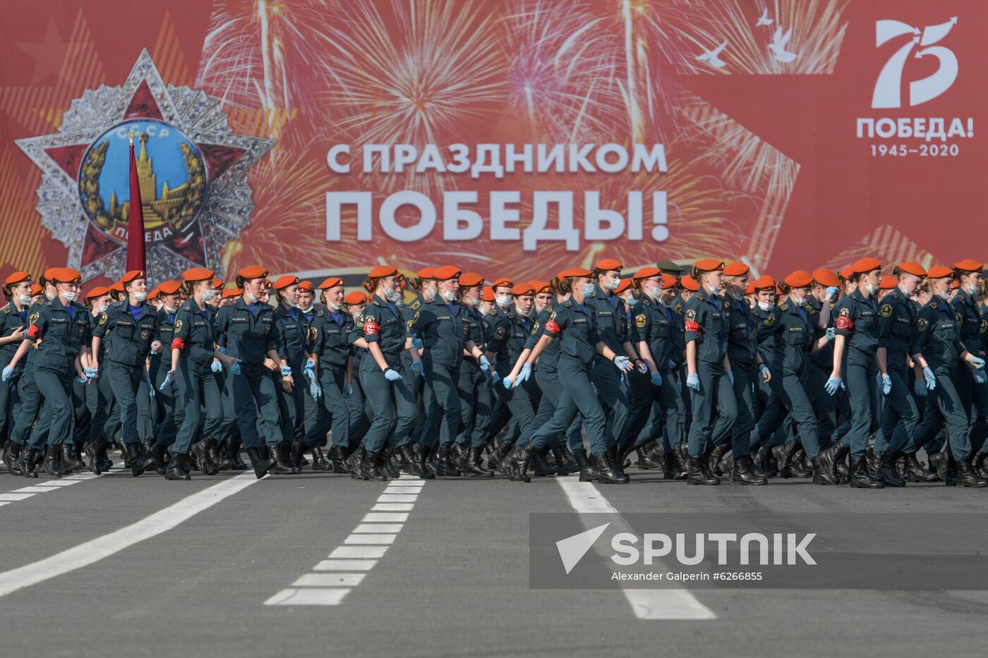 Russia WWII Victory Parade Rehearsal