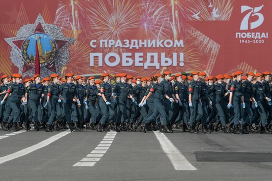Russia WWII Victory Parade Rehearsal