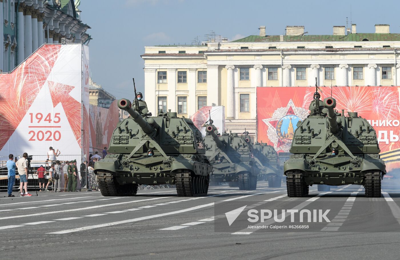 Russia WWII Victory Parade Rehearsal