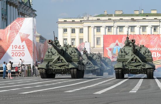 Russia WWII Victory Parade Rehearsal