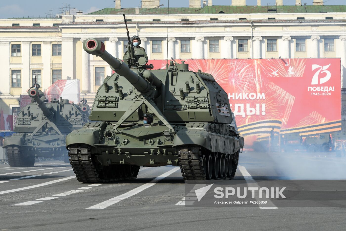 Russia WWII Victory Parade Rehearsal