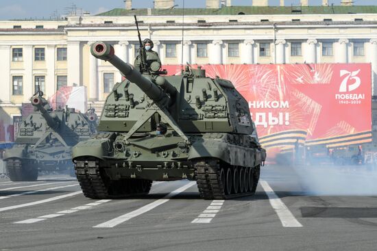 Russia WWII Victory Parade Rehearsal