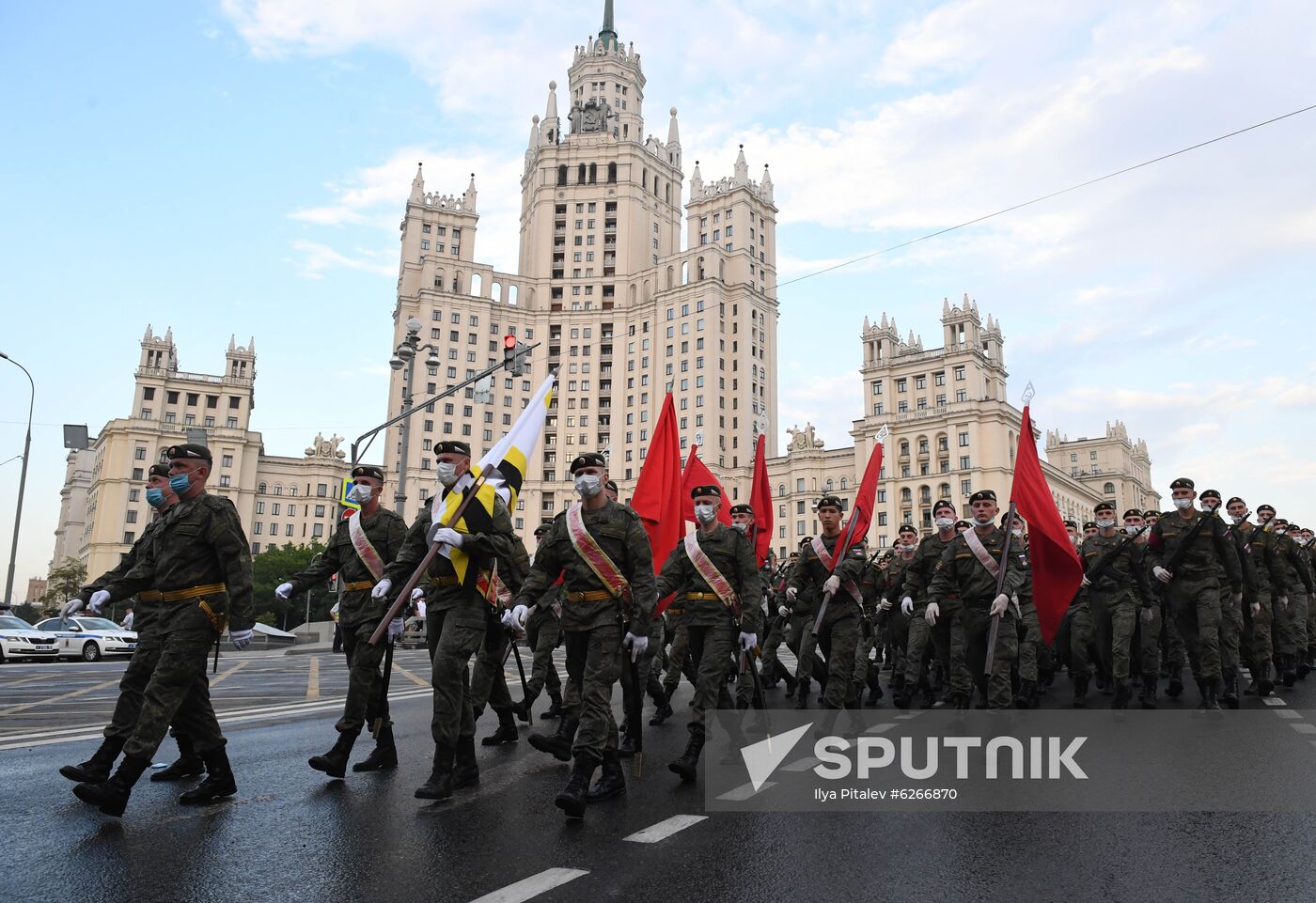 Russia WWII Victory Parade Rehearsal