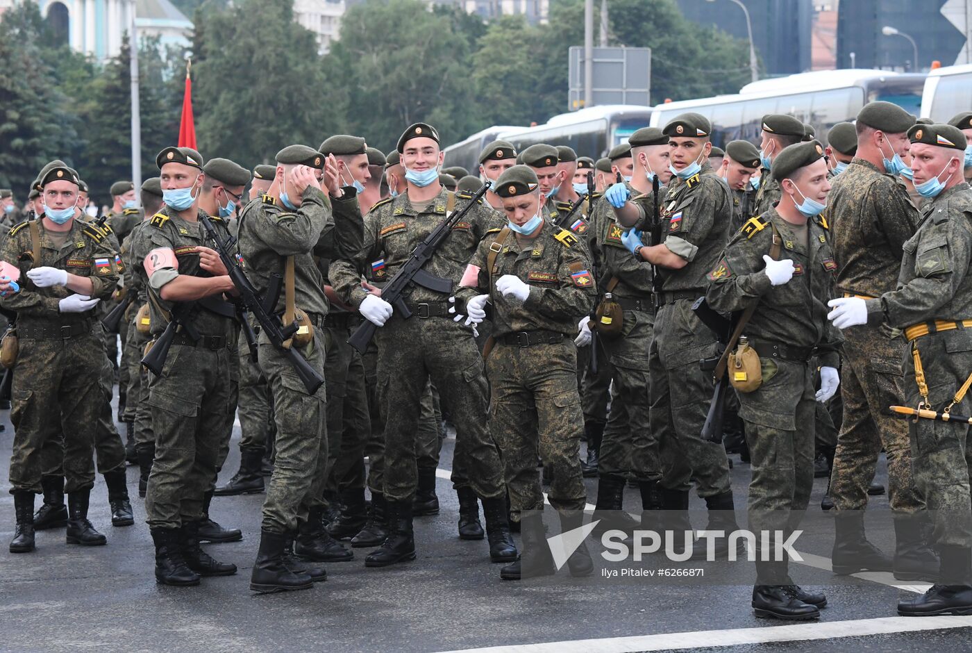 Russia WWII Victory Parade Rehearsal