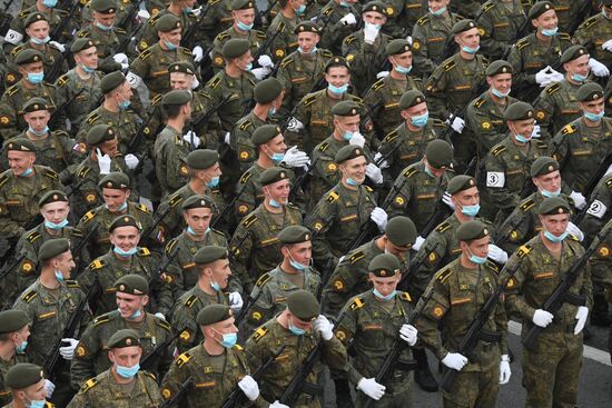 Russia WWII Victory Parade Rehearsal