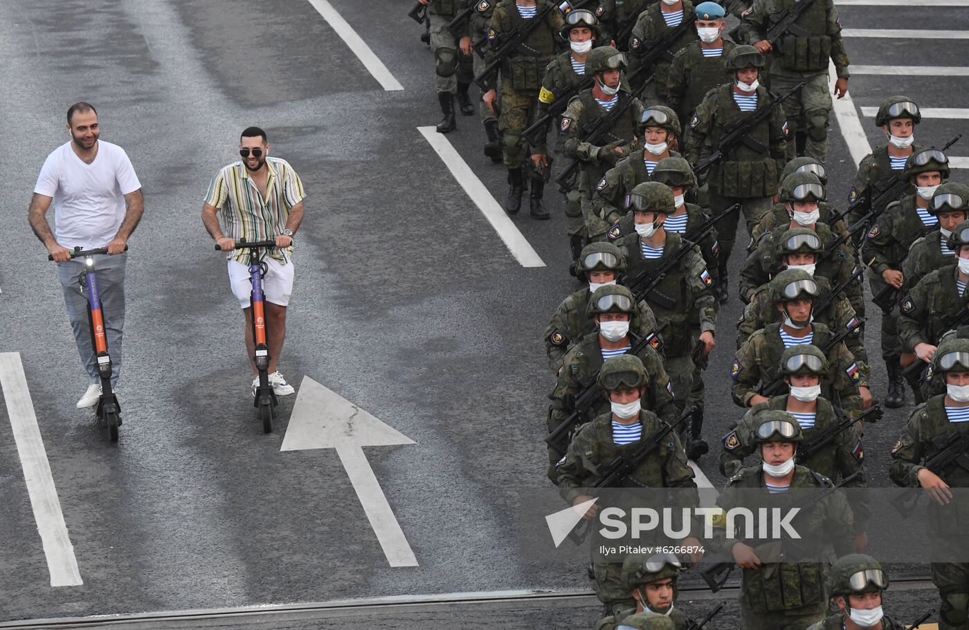 Russia WWII Victory Parade Rehearsal