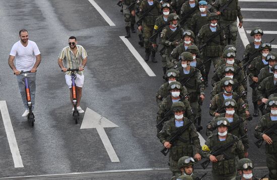 Russia WWII Victory Parade Rehearsal