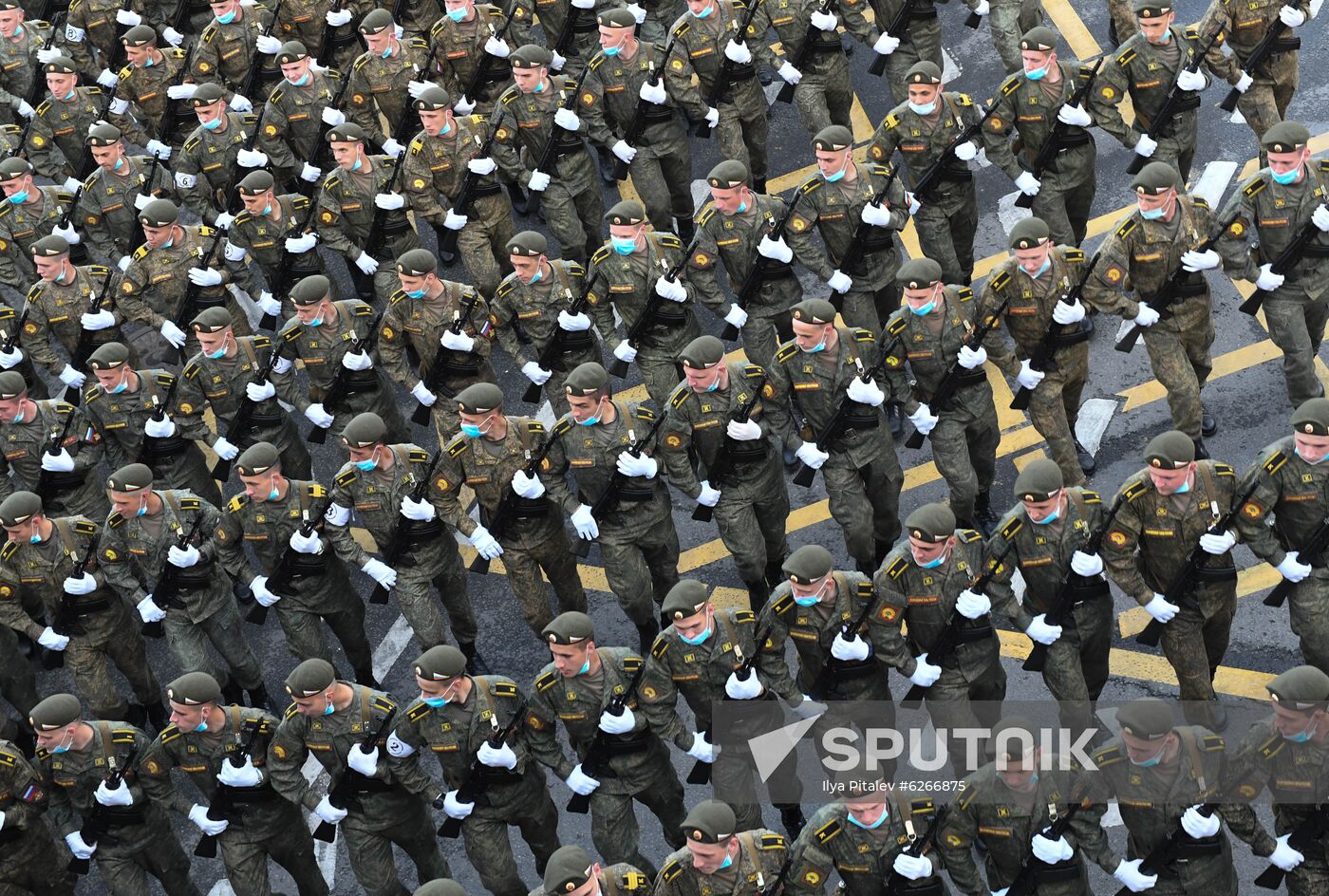 Russia WWII Victory Parade Rehearsal