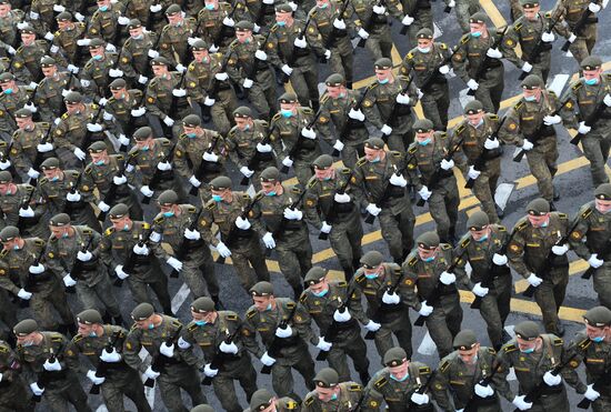 Russia WWII Victory Parade Rehearsal