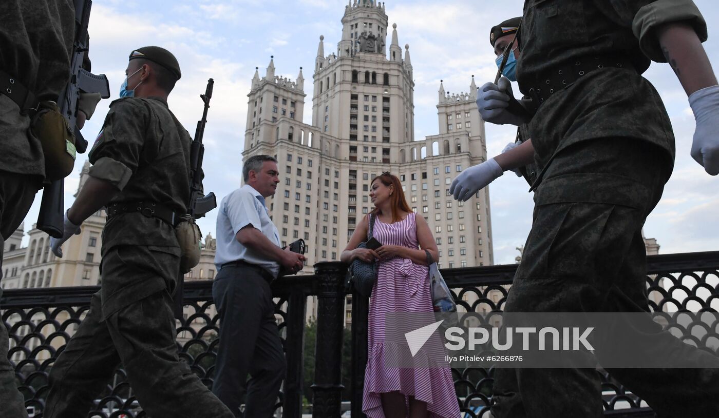 Russia WWII Victory Parade Rehearsal