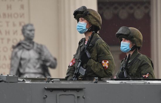 Russia WWII Victory Parade Rehearsal