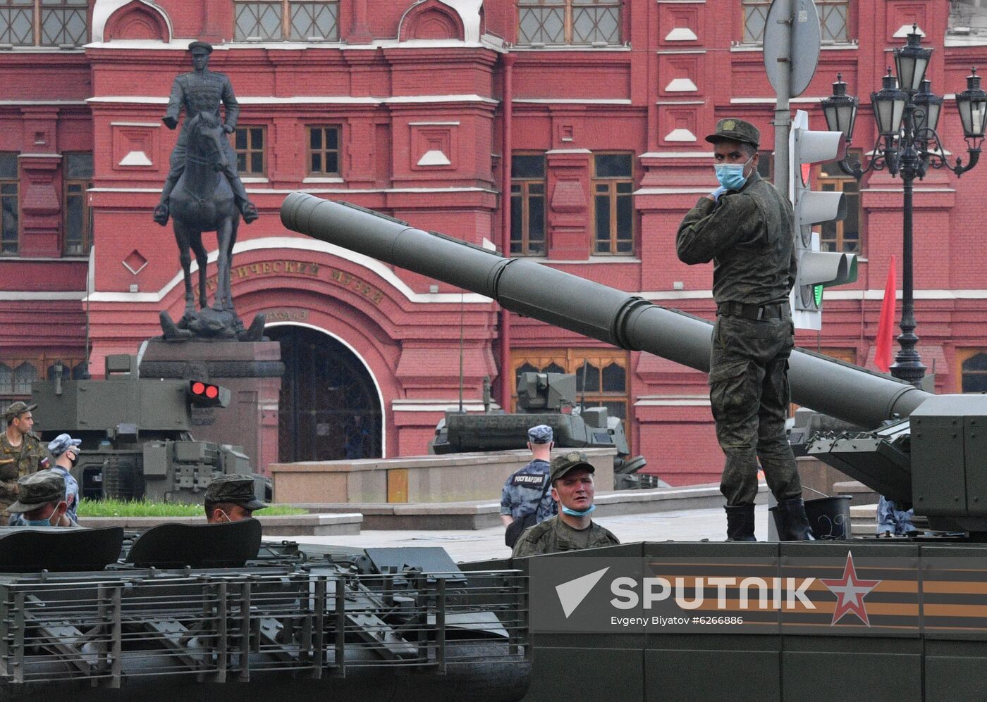 Russia WWII Victory Parade Rehearsal