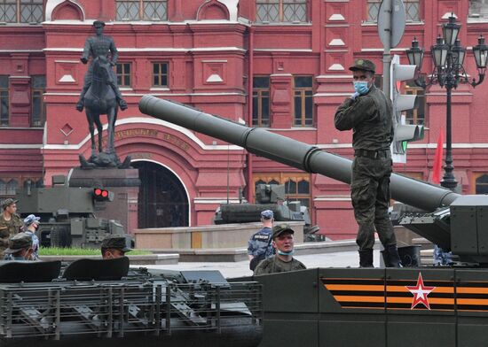 Russia WWII Victory Parade Rehearsal