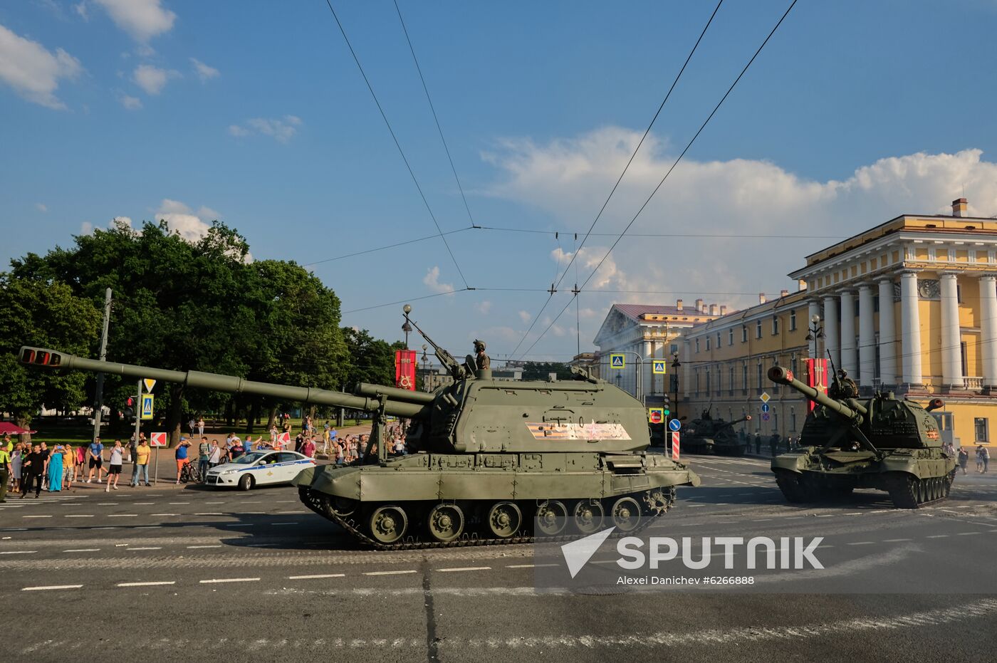 Russia WWII Victory Parade Rehearsal