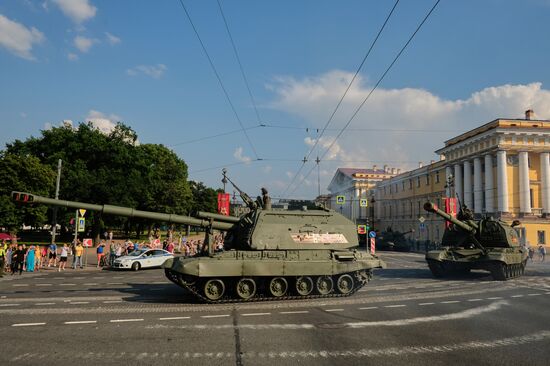 Russia WWII Victory Parade Rehearsal