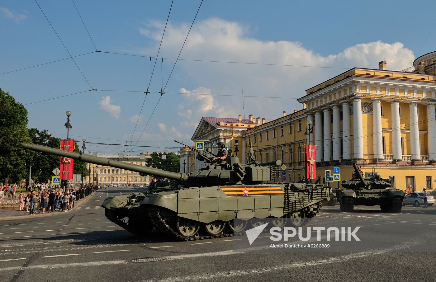 Russia WWII Victory Parade Rehearsal