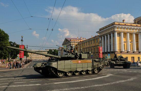Russia WWII Victory Parade Rehearsal