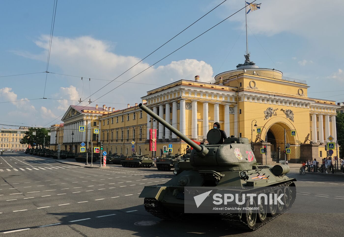Russia WWII Victory Parade Rehearsal