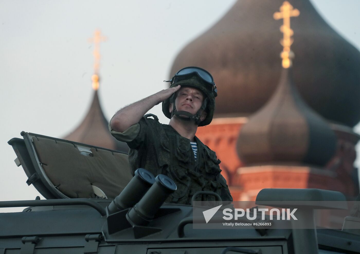 Russia WWII Victory Parade Rehearsal