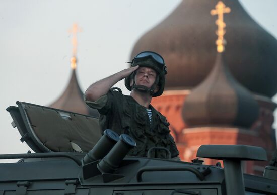 Russia WWII Victory Parade Rehearsal