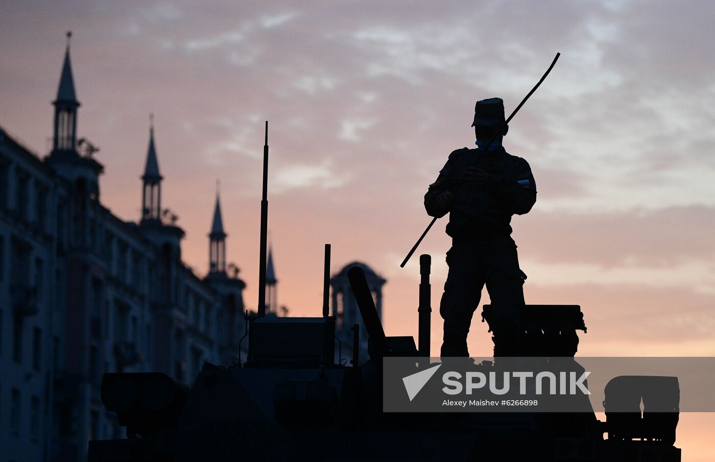 Russia WWII Victory Parade Rehearsal