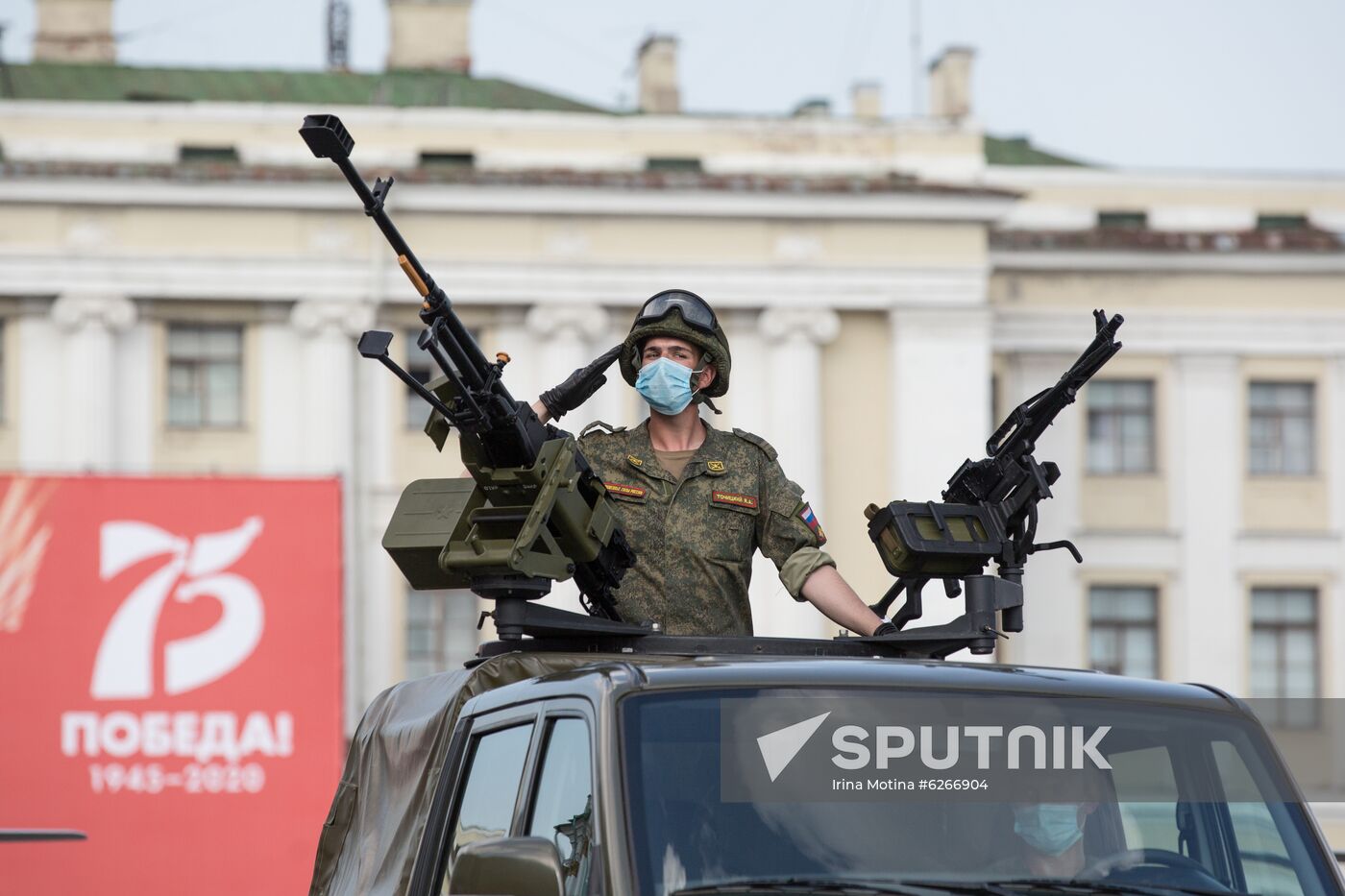 Russia WWII Victory Parade Rehearsal