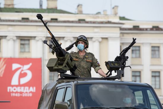 Russia WWII Victory Parade Rehearsal