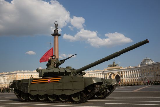 Russia WWII Victory Parade Rehearsal