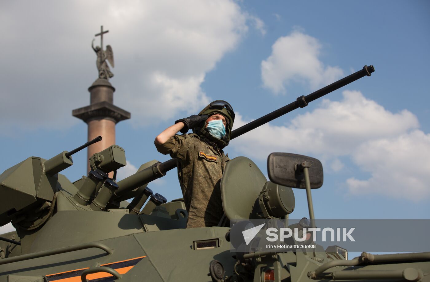 Russia WWII Victory Parade Rehearsal