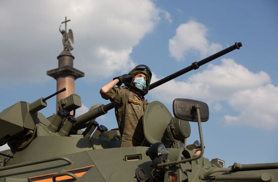 Russia WWII Victory Parade Rehearsal