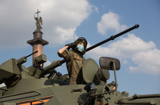 Russia WWII Victory Parade Rehearsal