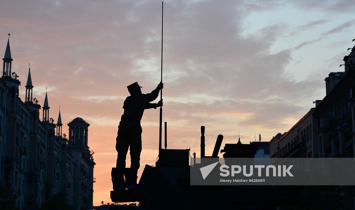Russia WWII Victory Parade Rehearsal