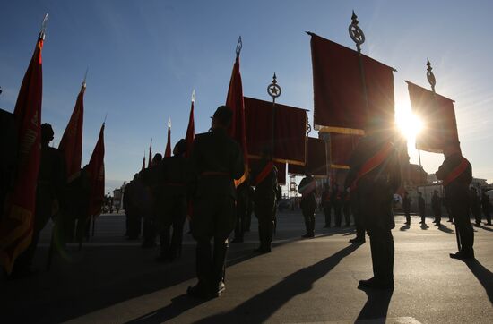 Russia WWII Victory Parade Rehearsal
