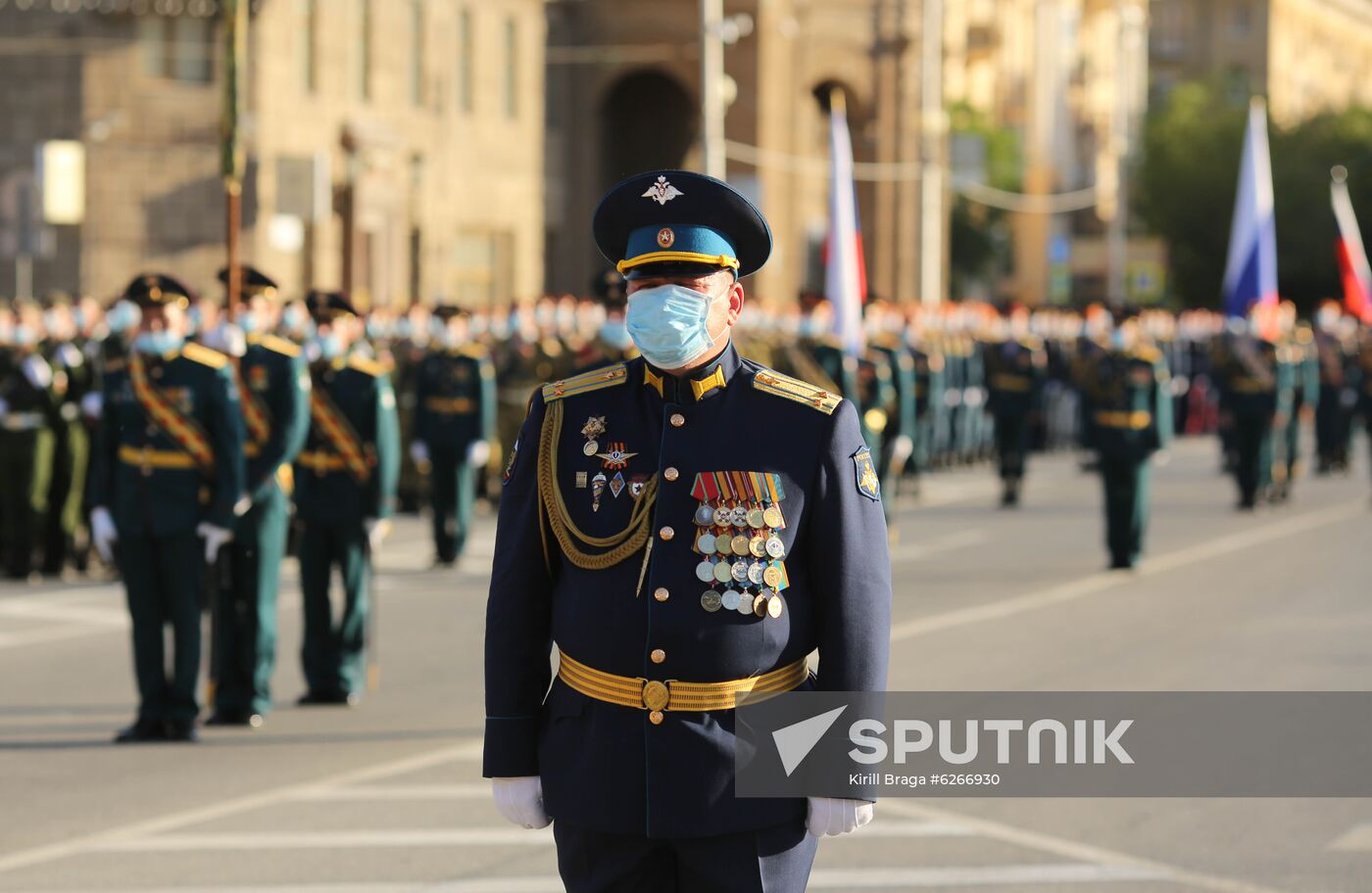 Russia WWII Victory Parade Rehearsal
