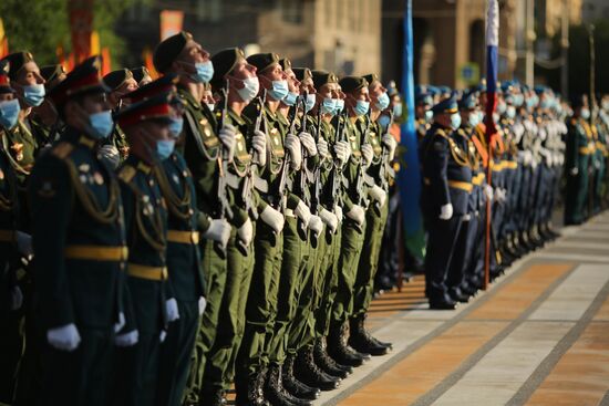 Russia WWII Victory Parade Rehearsal