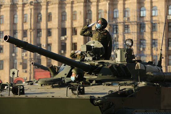 Russia WWII Victory Parade Rehearsal