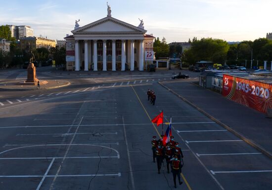 Russia WWII Victory Parade Rehearsal