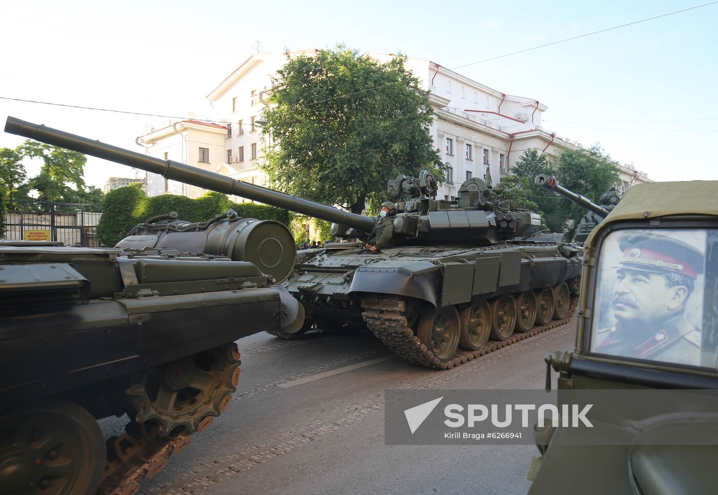 Russia WWII Victory Parade Rehearsal